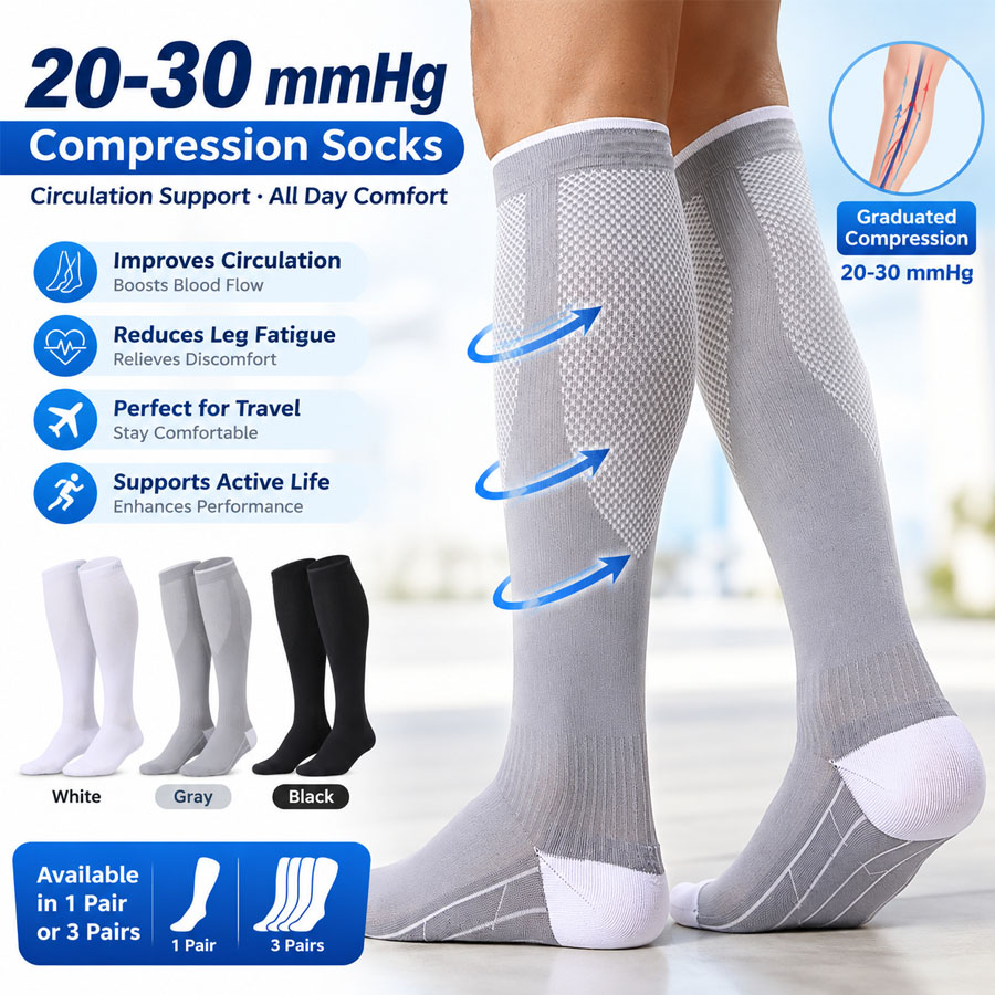 Compression Sleeve Calf - 3/1 пары компрессионных носков с давлением